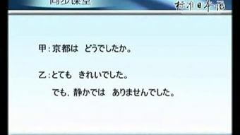 日语课视频,视频内容概览