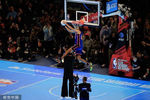 nba灌篮大赛视频,空中飞人演绎扣篮盛宴